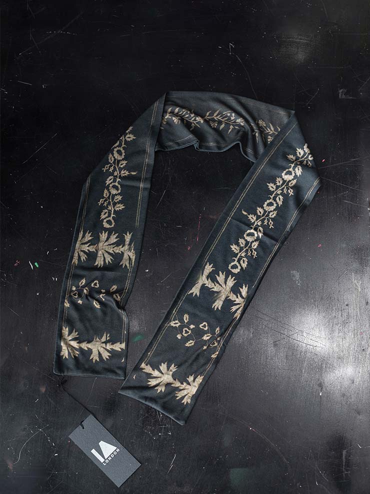 IA LONDON<br>MINI JERSEY SCARF / LACE PRINT