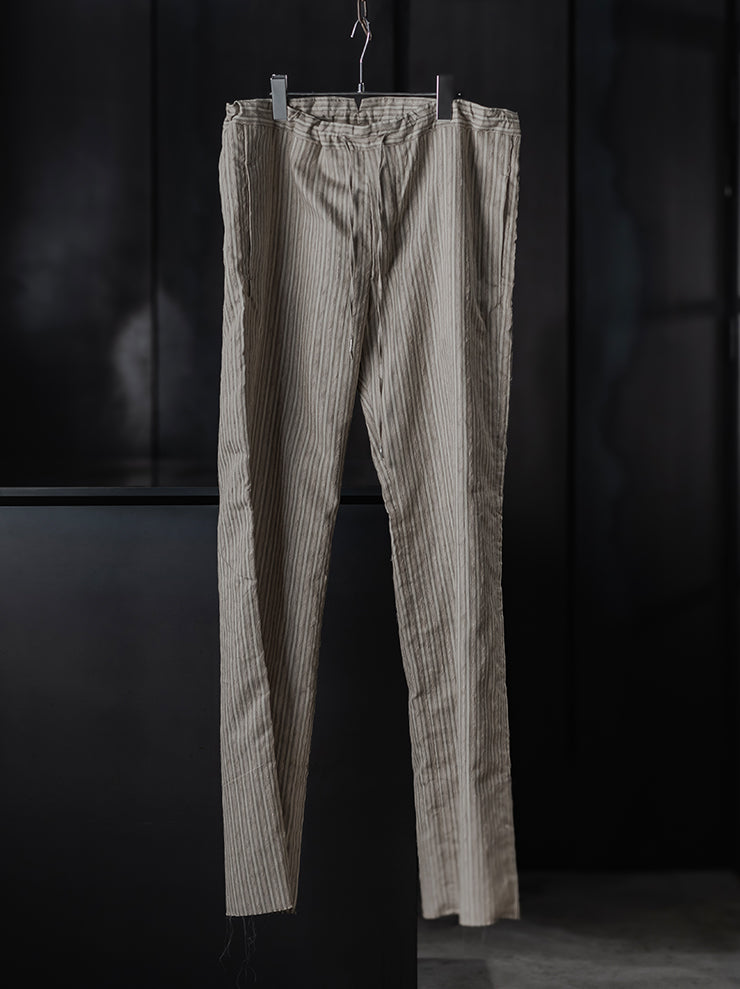 K’ANG <br>Unisex straight-fit trousers with waist strap / GREY