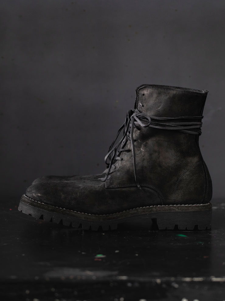 GUIDI<br> MEN LACED UP BOOTS 795V BLKT / CORDOVAN