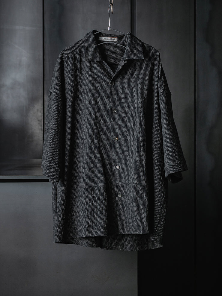 individual sentiments<br />UNISEX ボーリングシャツ / BLACK