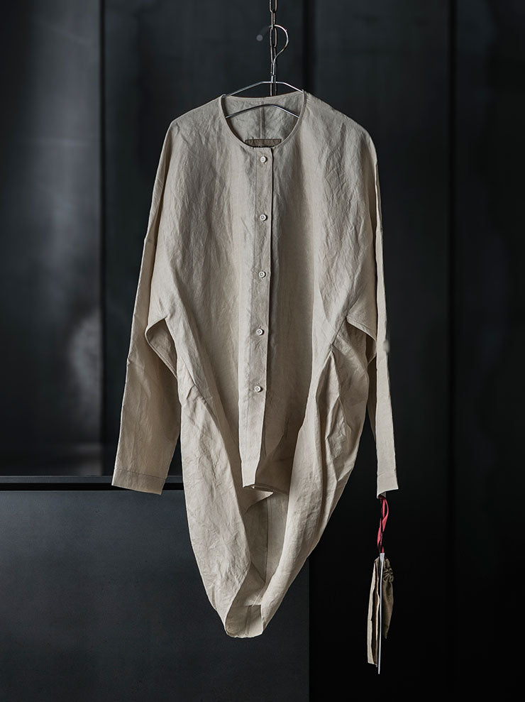 UMA WANG<br>WOMENS TATE TOP / OFF WHITE