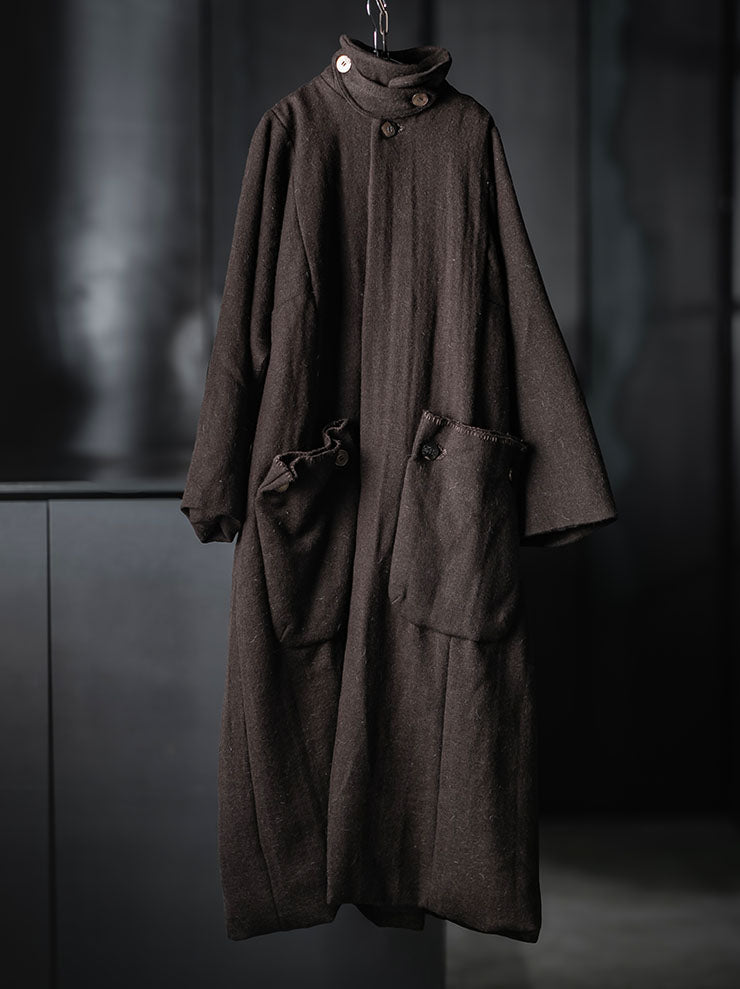 GATHERING<br>UNISEX FARMER COAT / BROWN