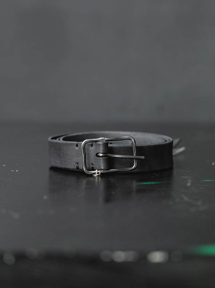 tagliovivo<br> Rectangular Buckle Belt M Calf Hand-Dyed / Graphite