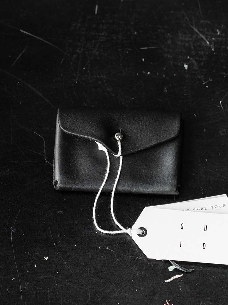 GUIDI<br>コインポケット EN01 BLKT / GROPPONE FULL GRAIN