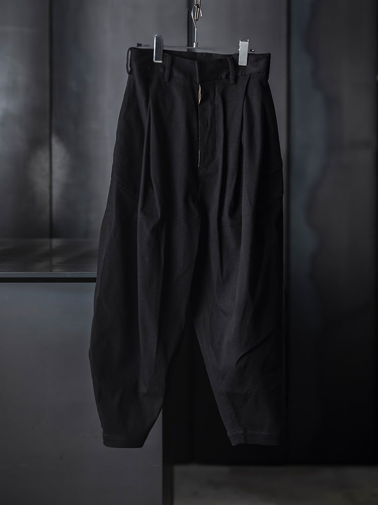 UMA WANG <br>WOMENS バックオープントラウザー / BLACK