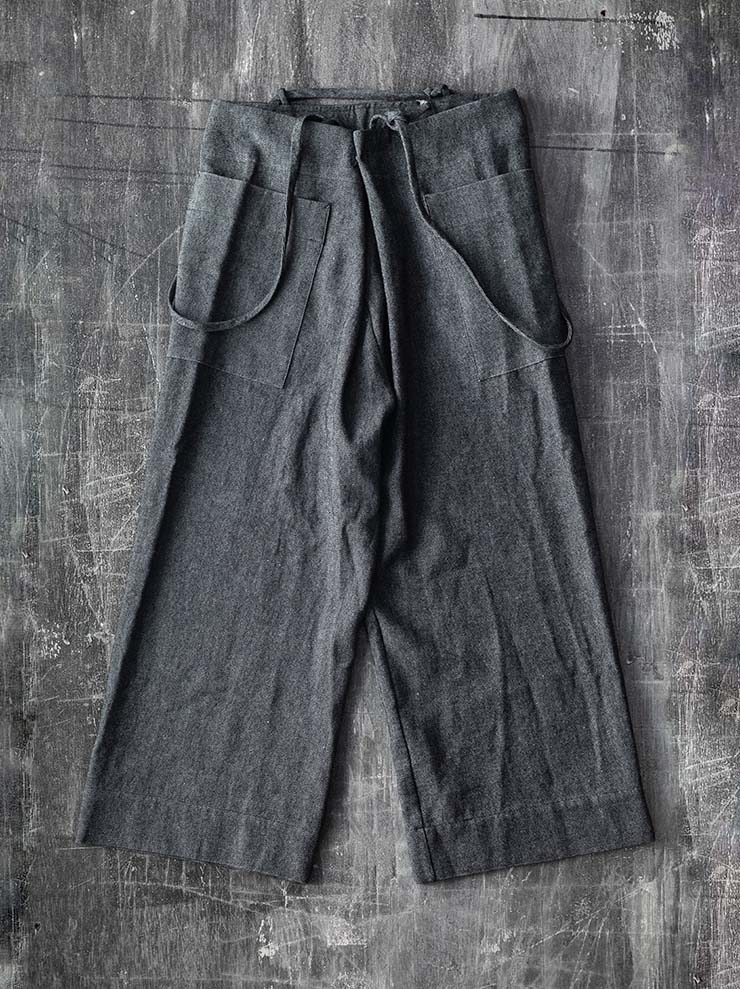 ATELIER SUPPAN <br>WOMENS APRON TROUSERS ADJUSTABLE