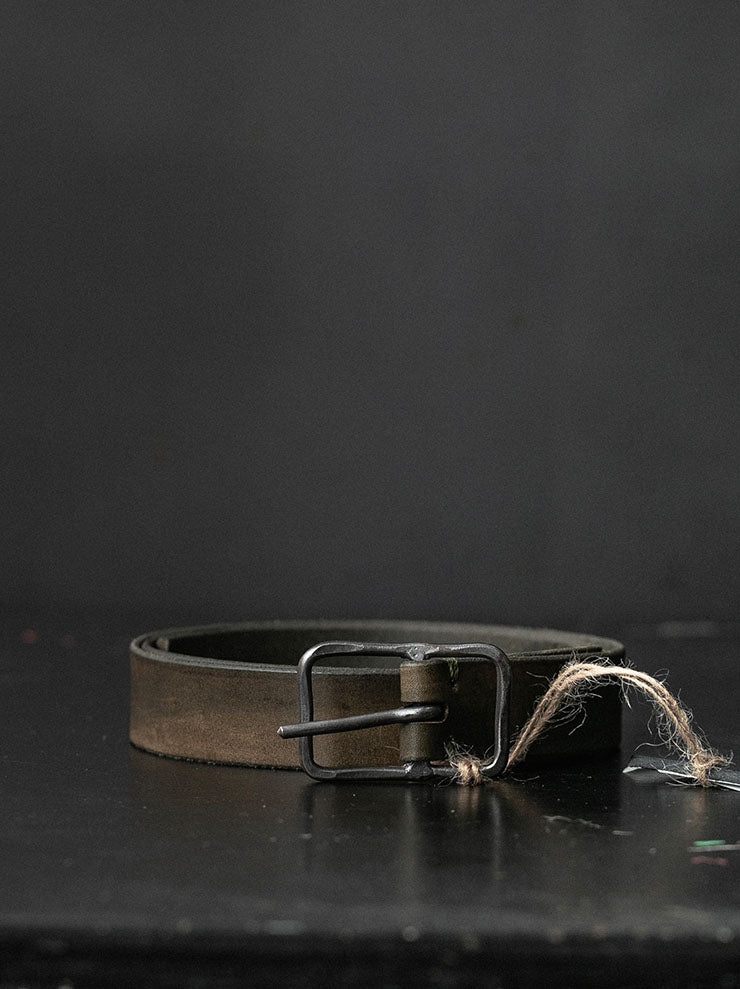 tagliovivo<br>レクタングラーバックルベルト M Hand-Dyed Calf / Laurel