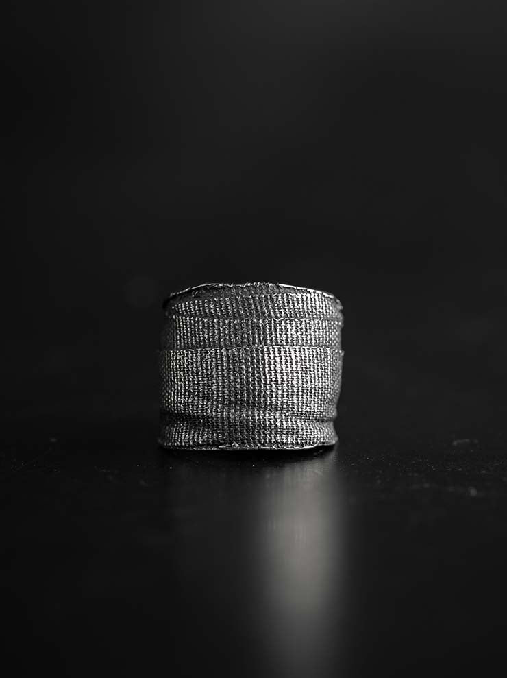 DETAJ<br>2-BANDAGE SILVER RING / 2-VTGR01 / VINTAGE SILVER