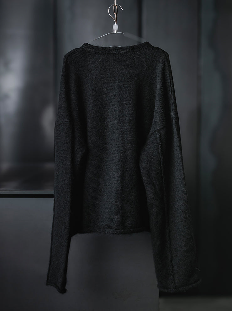 individual sentiments<br>UNISEX ニットカーディガン / black