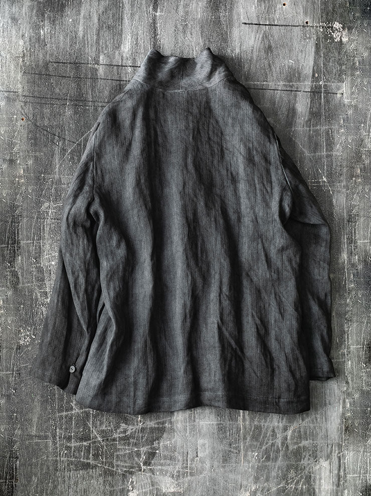 ATELIER SUPPAN<br>MENS BLUE  HEMP  JACKET / W26-03