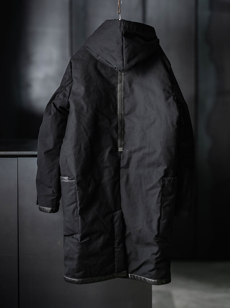 69 BY ISAAC SELLAM<br>MENS パッデッドパーカーコート / NOIR