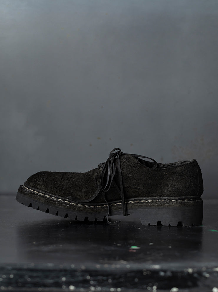 GUIDI<br>MENS クラシックダービーシューズ 792V_N BLKT / BISON REVERSE