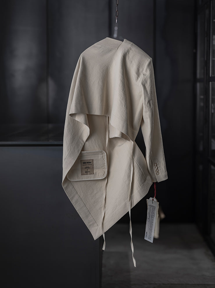 UMA WANG <br>WOMENS アシンメトリージャケット / OFF WHITE