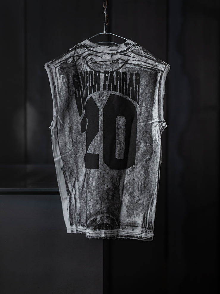 SIMEON FARRAR<br />UNISEX オーバーサイズタンクトップ / WHITE PAINT