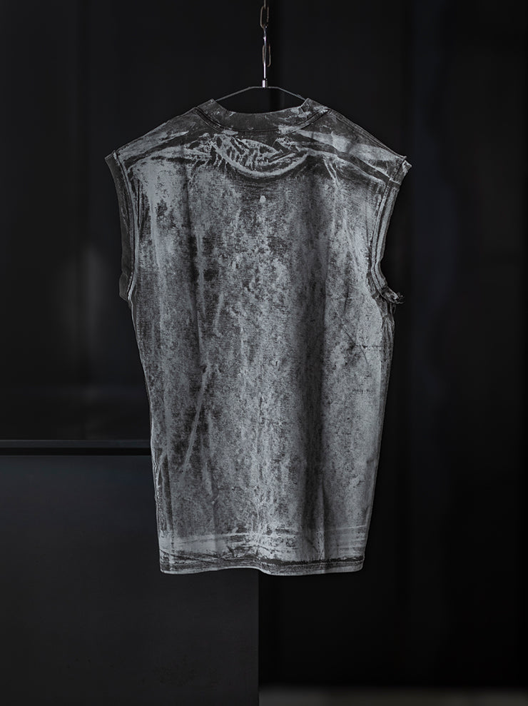 SIMEON FARRAR<br />UNISEX オーバーサイズタンクトップ / GREY PAINT