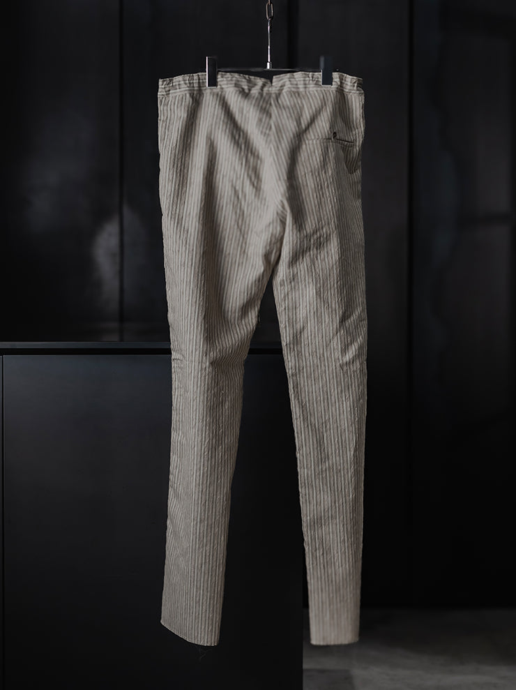 K’ANG <br>Unisex straight-fit trousers with waist strap / GREY