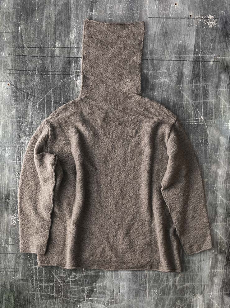 2020AW nest Robe メランジヤーンオフタートルプルオーバー タグ有 DANIEL ANDRESENタートルプルオーバー / Desert