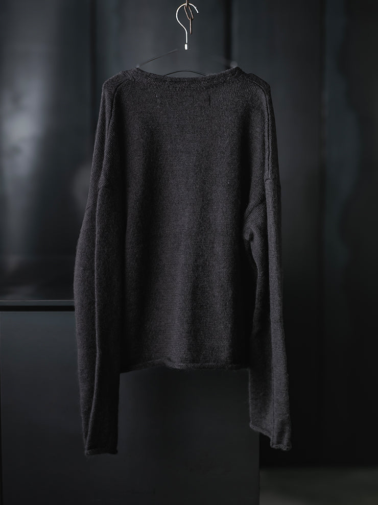 individual sentiments<br>UNISEX ニットカーディガン / medium gray