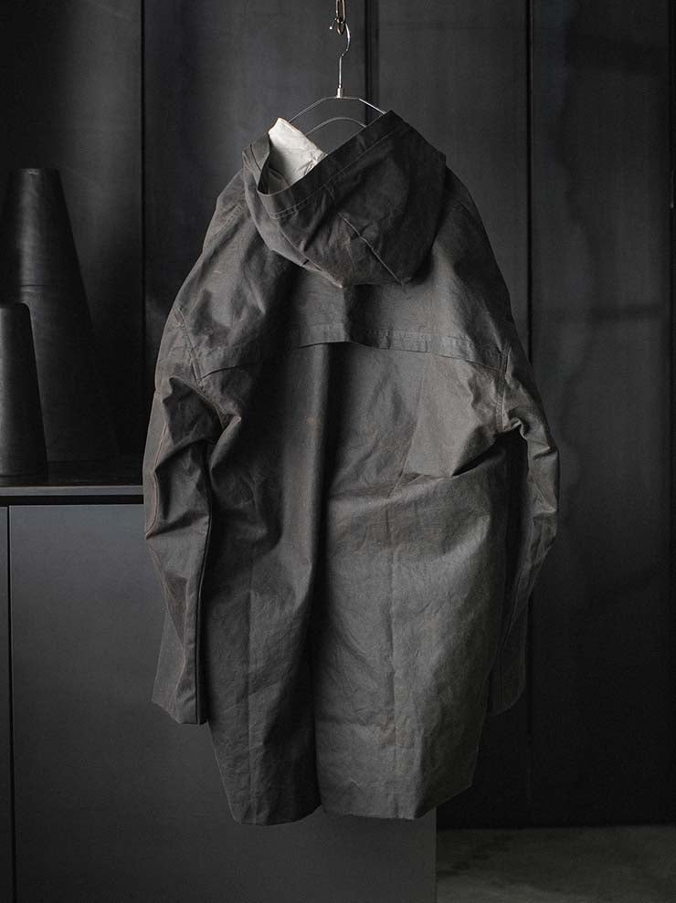 toward(s)<br />WAXED COTTON TYPEWRITER PARKA / DARK BROWN