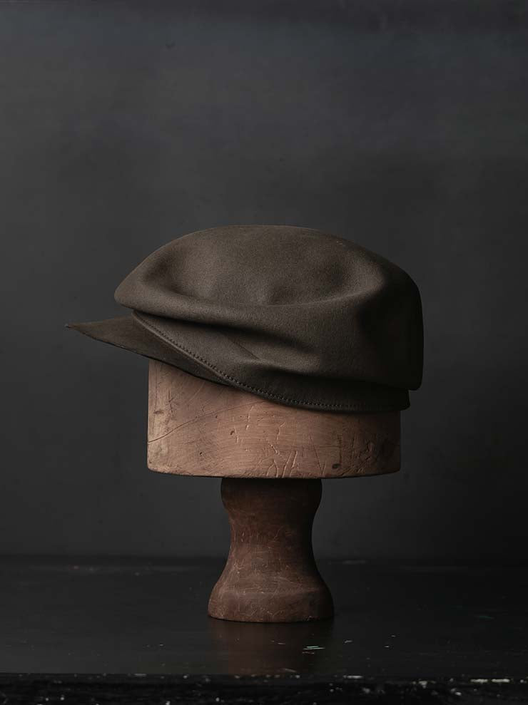 HORISAKI<br>ビーバーファーフェルトキャップ BHNLK - fw26 / TAUPE EB