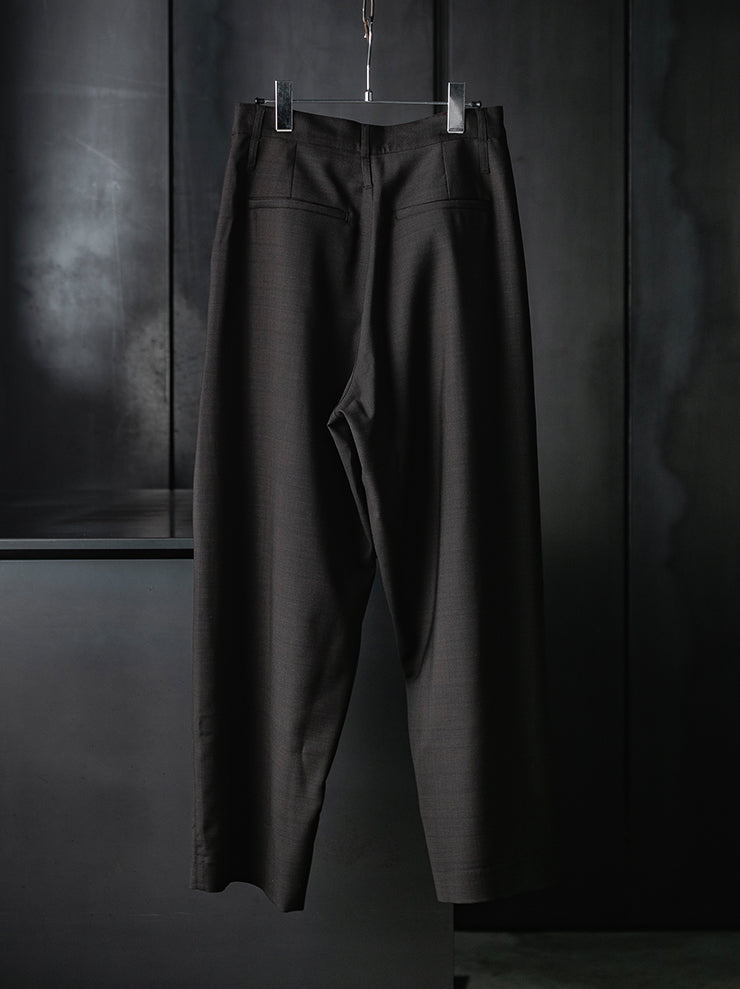 WRIGHT + DOYLE<br>UNISEX LEEDEN TROUSERS / CACAO CHECK