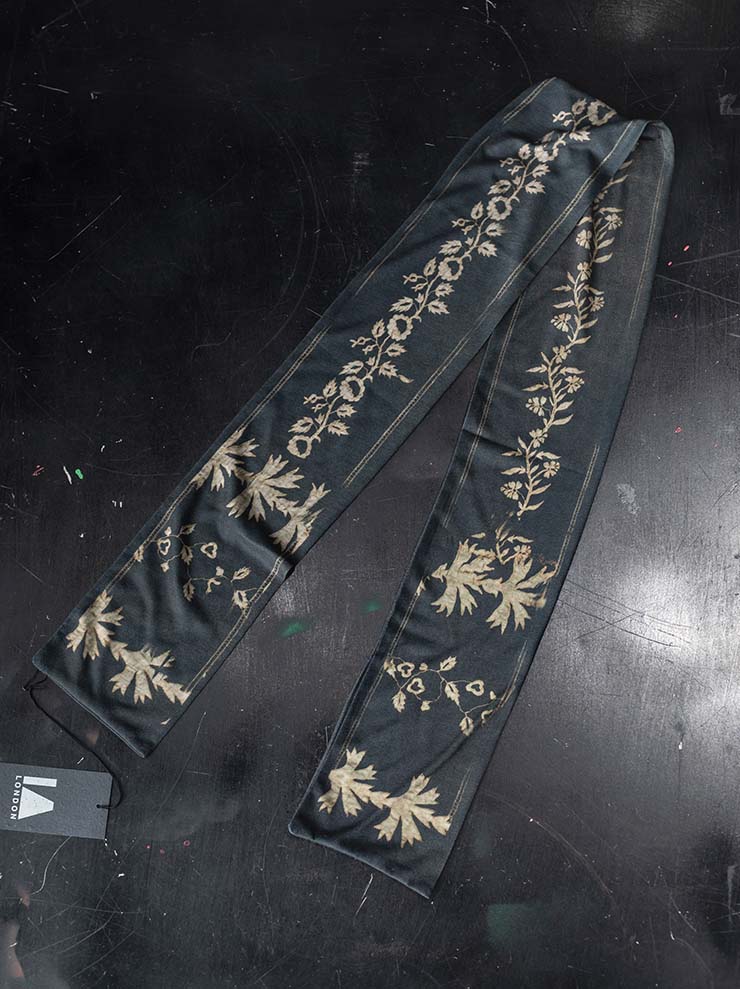 IA LONDON<br>MINI JERSEY SCARF / LACE PRINT