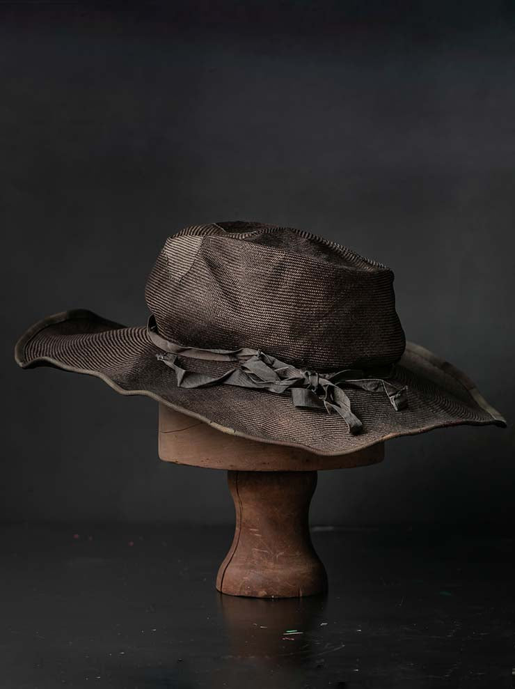 HORISAKI<br> ONE OF A KIND COLLECTION Sisal Straw Hat / VARIOUS