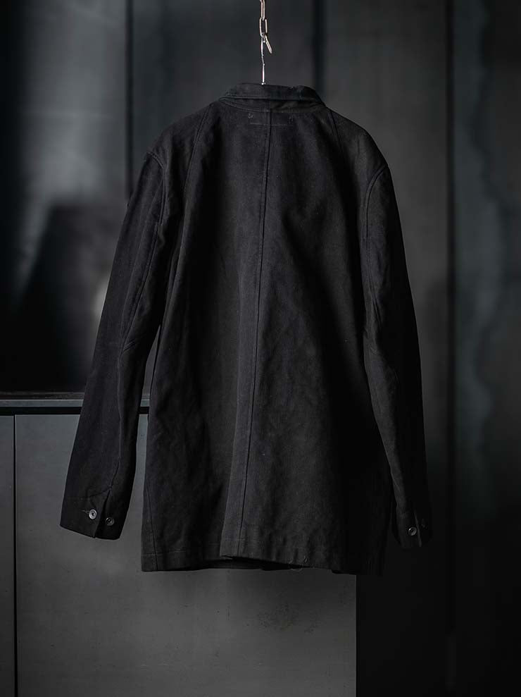 P.R.PATTERSON<br>LINED COTTON CHORE JACKET / BLACK