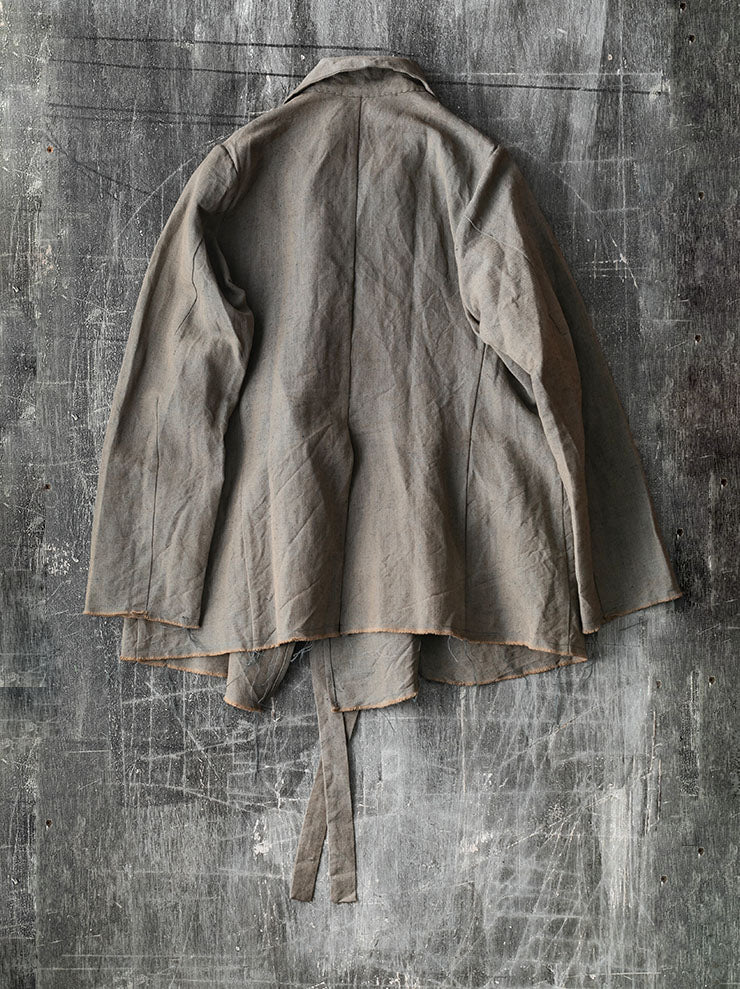 ATELIER SUPPAN<br>WOMENS LIGHT WOOL A-LINE  JACKET / W26-31