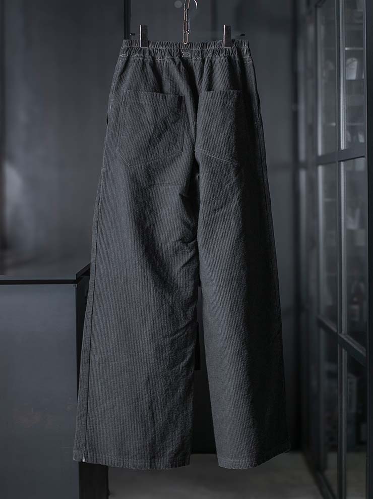 69 by ISAAC SELLAM <br>MENS Striped Cargo Trousers / PLOMB