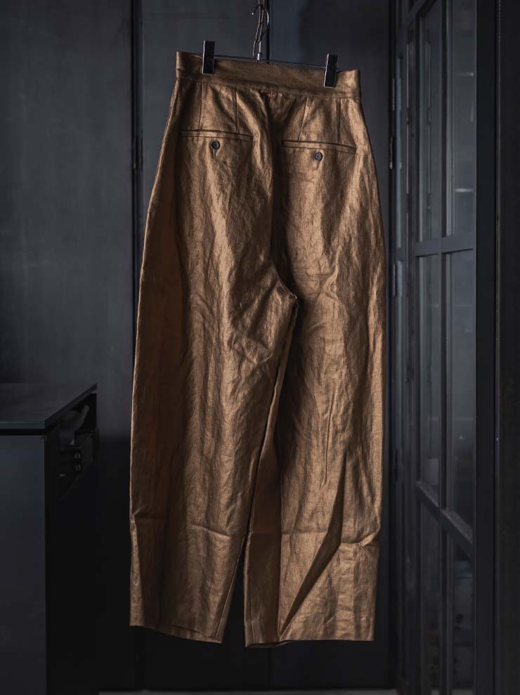 UMA WANG<br> WOMENS TROUSER / GOLD