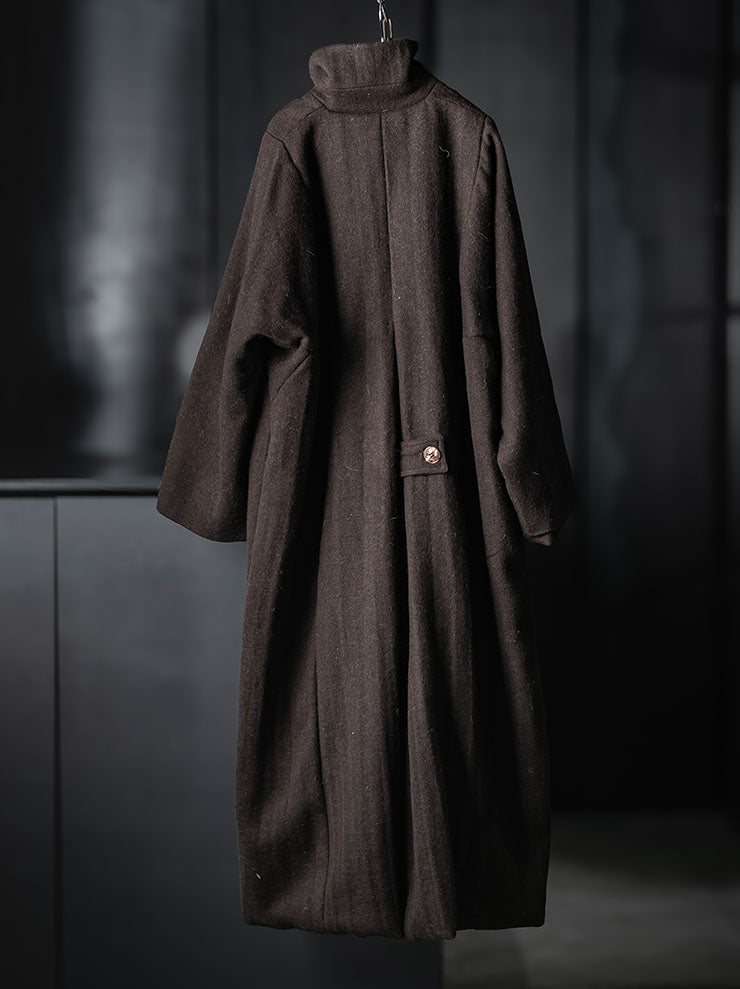 GATHERING<br>UNISEX FARMER COAT / BROWN