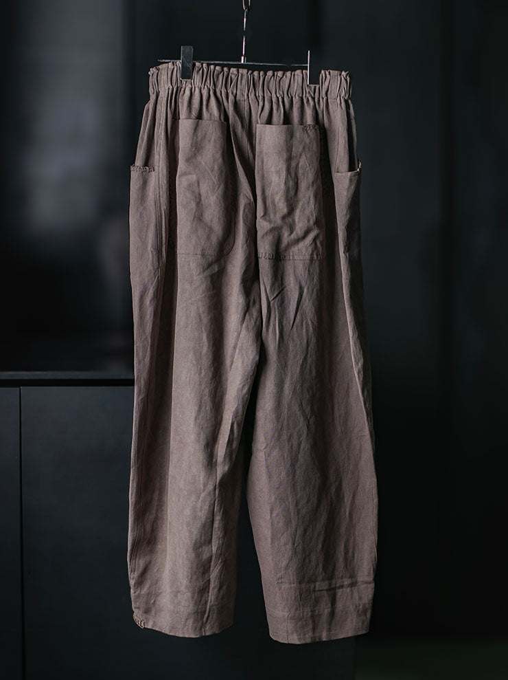 GATHERING<br>UNISEX FISHERMAN PANT / BROWN CLAY