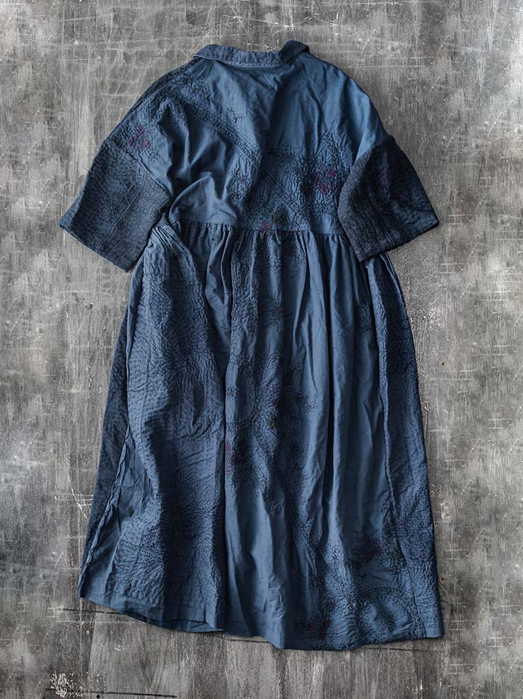 By Walid<br>WOMENS WEDNESDAY DRESS / INDIGO / SIZE S