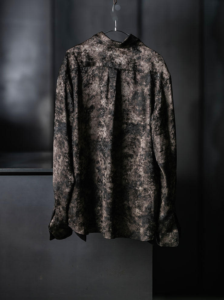 CHIAHUNG SU<br>WOMENS HAND DYED WATERED GAUZE SHIRT / WATERED GAUZE