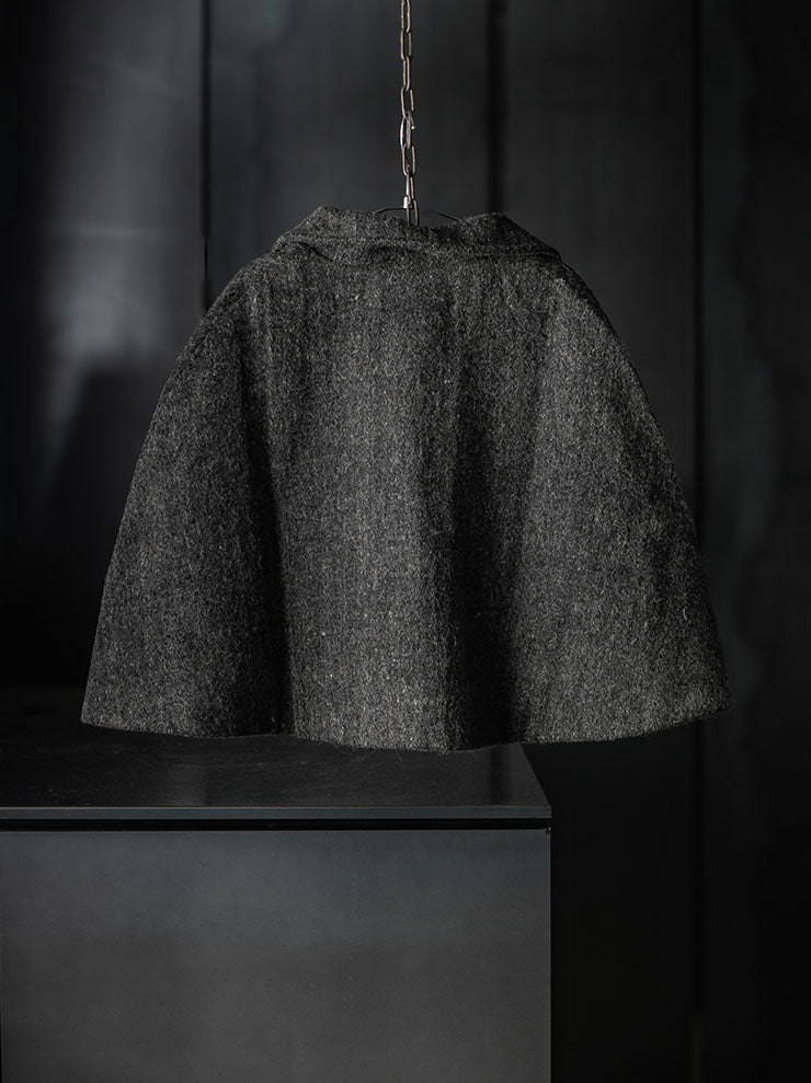 toward(s)<br>MERINO &amp; YAK WOOL BLEND CAPE / DARK GREY