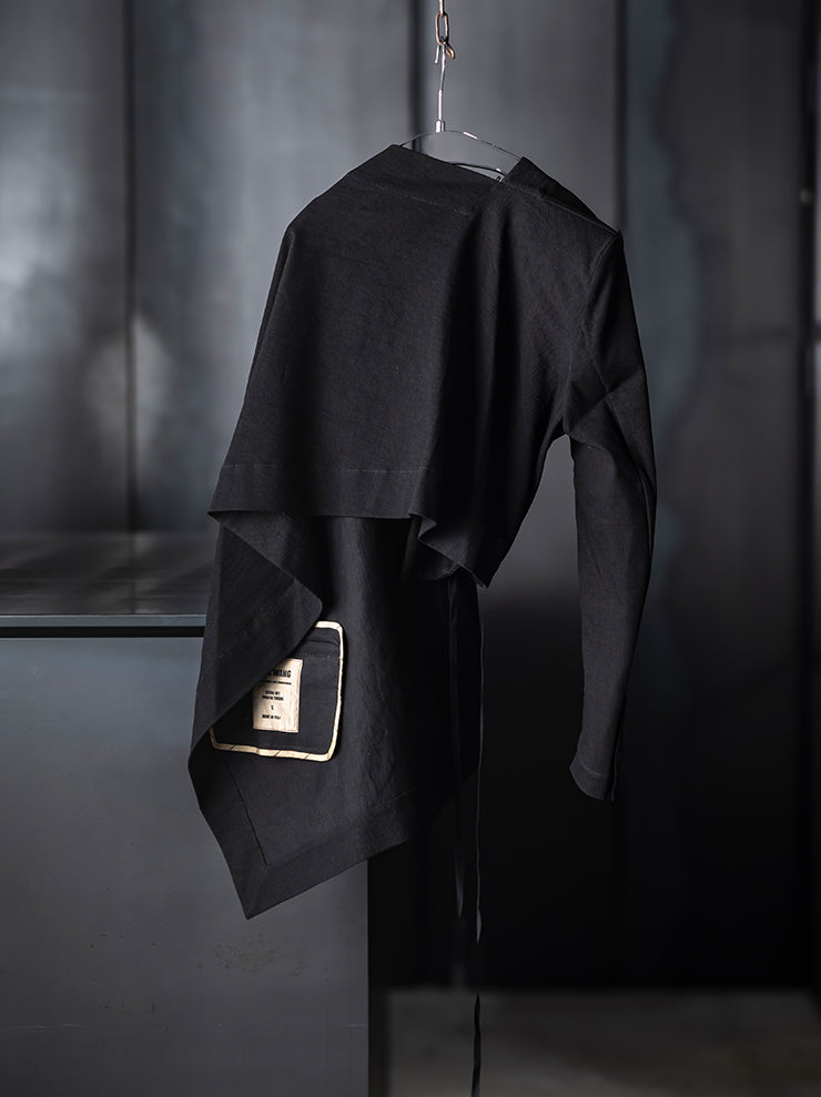 UMA WANG <br>WOMENS アシンメトリージャケット / BLACK