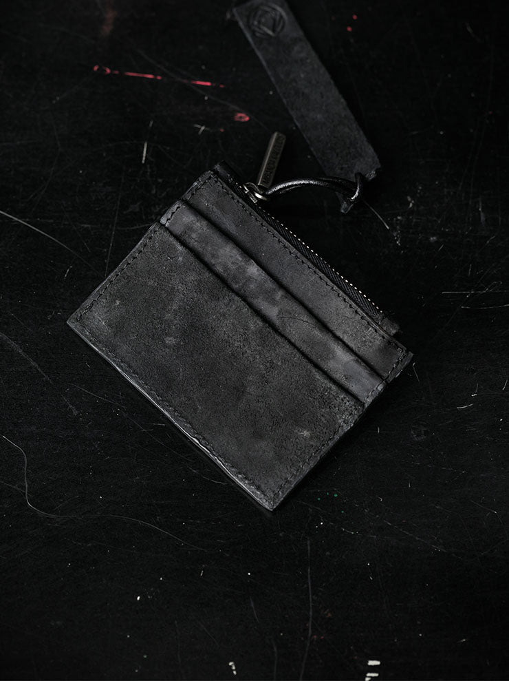 MDK – MIRANDA KALOUDIS<br>MINIMALISTIC COIN WALLET / HORSE LEATHER / BLACK