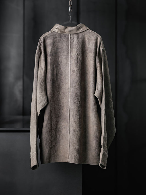 toward(s)WELT SHIRT IN RUST DYDED HEMP / Rust Beige