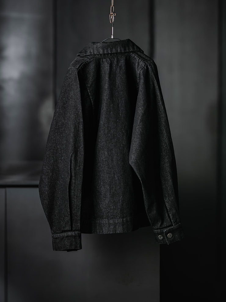 GATHERING<br>UNISEX FARMER JACKET / BLACK