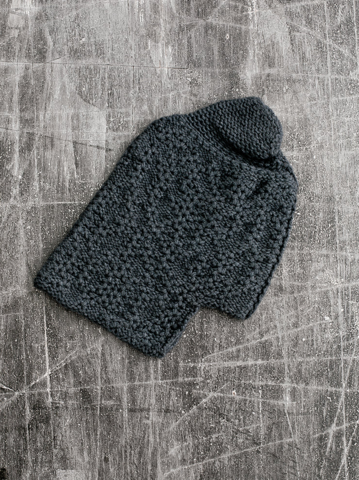 DANIEL ANDRESEN <br>BARBADOS cutout knit cap / SLATE