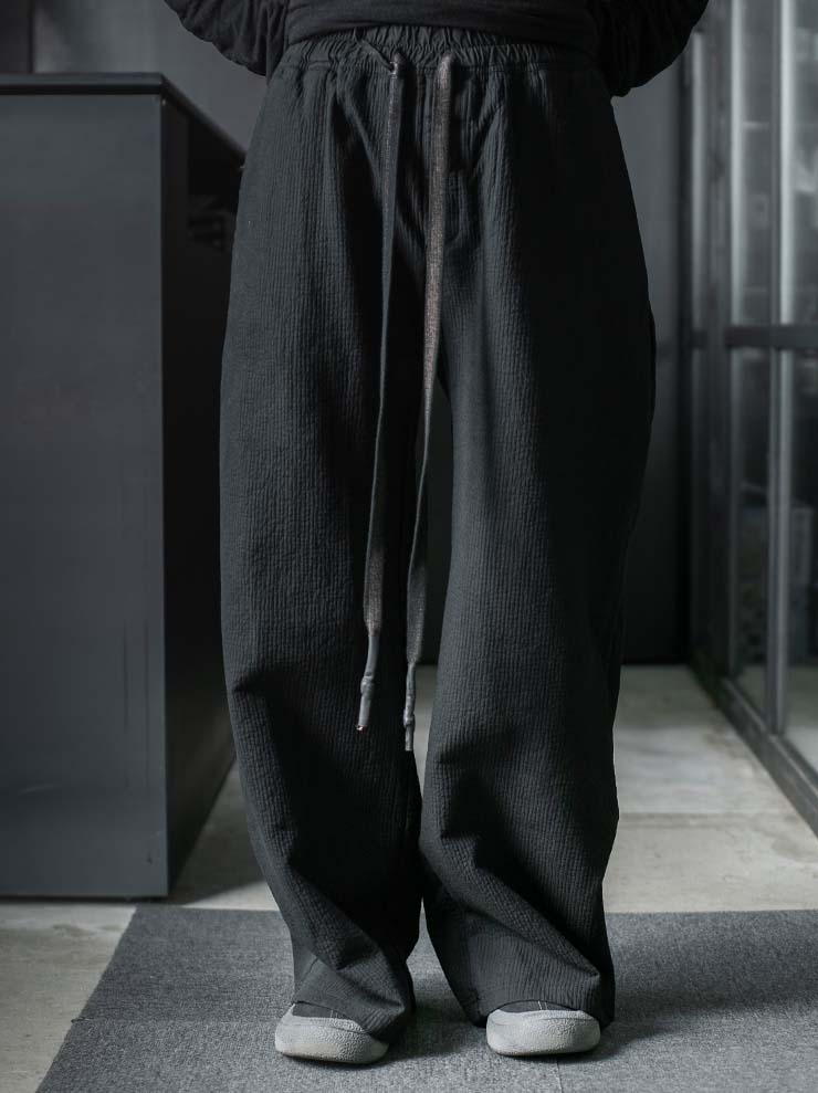 69 by ISAAC SELLAM<br>MENS ストライプカーゴパンツ / NOIR