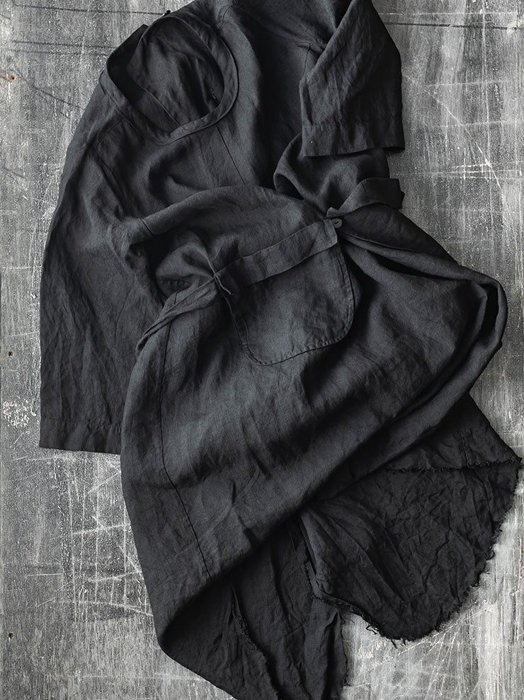 ATELIER SUPPAN<br>WOMENS LARGE HEMP DRESS / W26-35