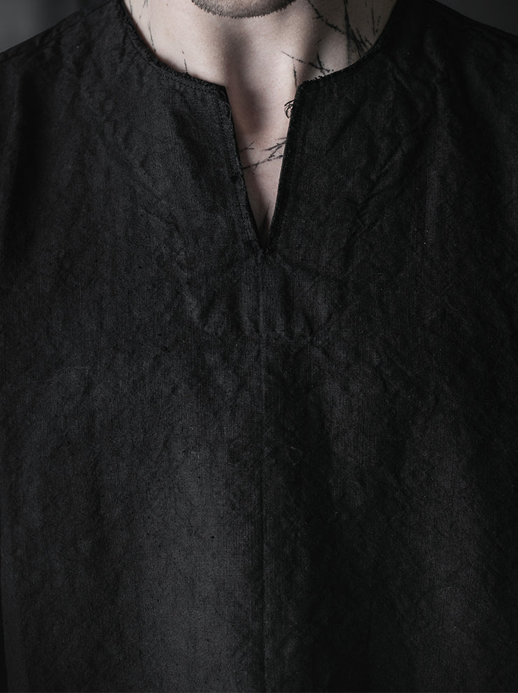 MONAD<br>Clarkson Tunic / Handdyed Black