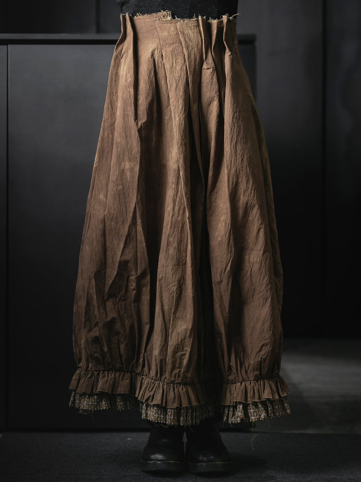 COMMUNS<br>WOMENS SKIRT / Caramel Dyeing