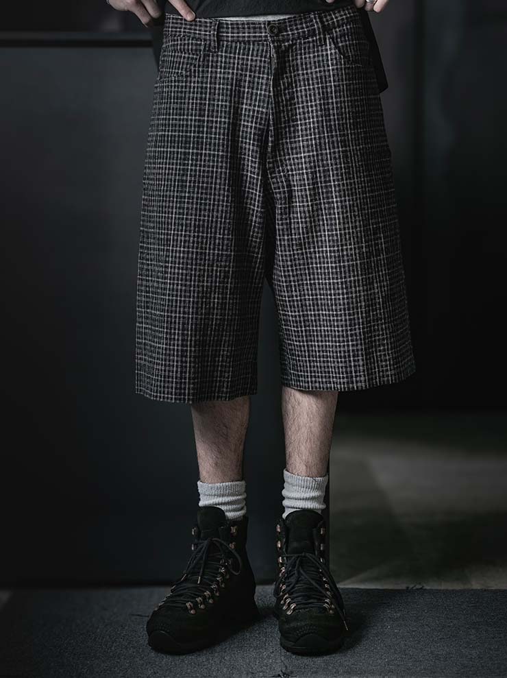 individual sentiments<br />UNISEX ベーシック5ポケットショーツ / BLACK