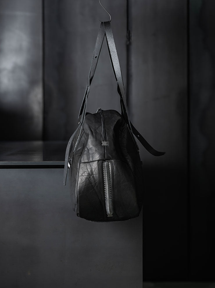 ISAAC SELLAM EXPERIENCE<br> Bonded Leather Bag / NOIR - 24th of August Exclusive