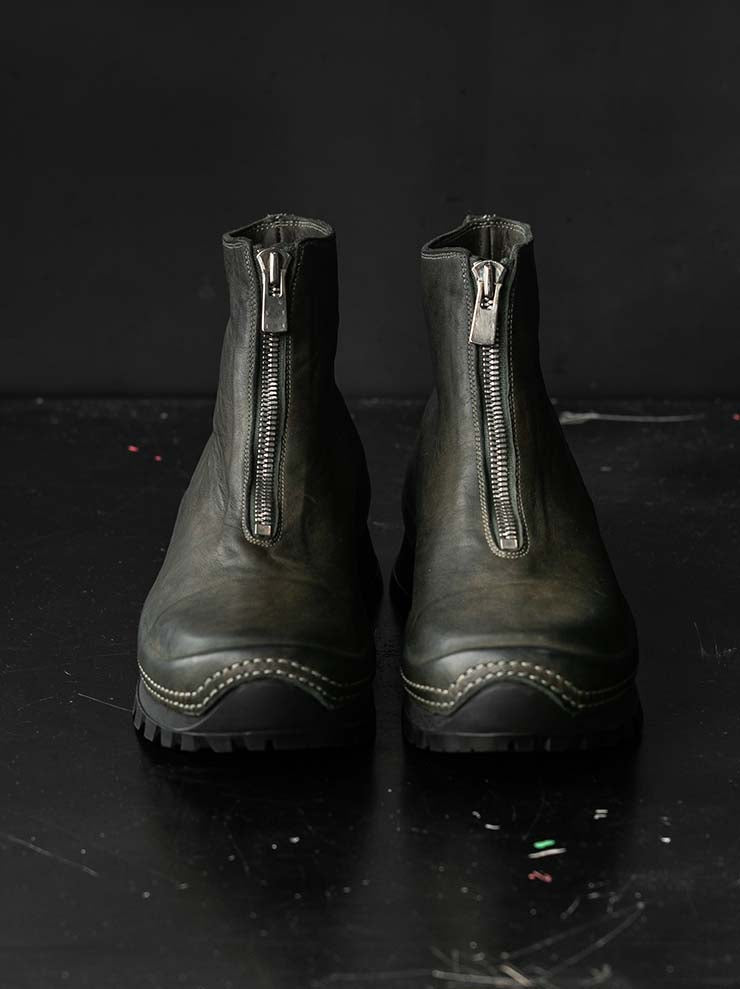 GUIDI<br>MENS フロントジップシューズ SOLE RUBBER VS01 CV31T / HORSE FULL GRAIN, LINED