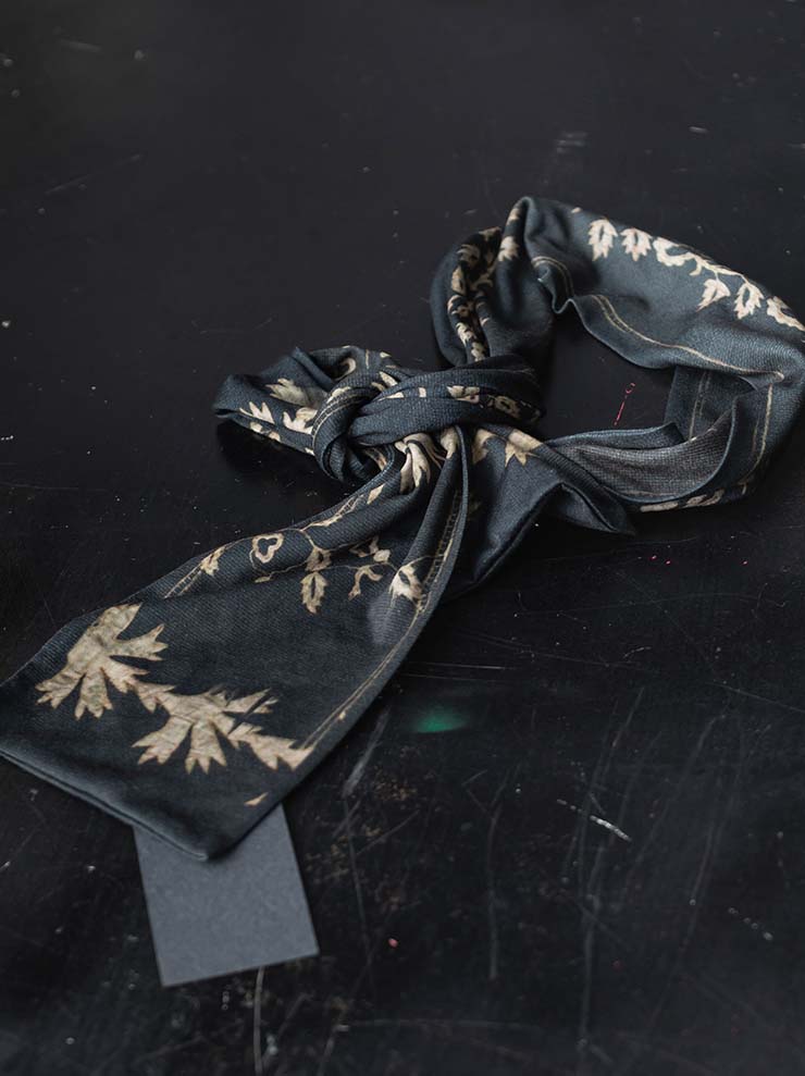 IA LONDON<br>MINI JERSEY SCARF / LACE PRINT