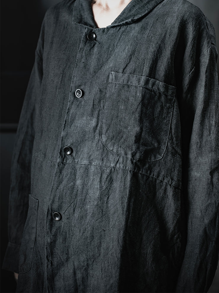 ATELIER SUPPAN<br>WOMENS Hemp Shirt Jacket / E26-41